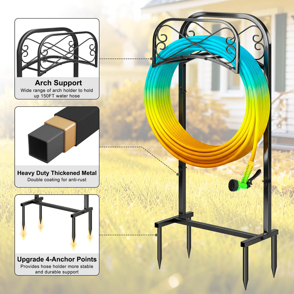 Gtongoko height scale with hose showing 43-inch ergonomic winding benefit