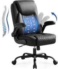 GTPOFFICE silla frente mostrando forma ergonómica y soporte lumbar