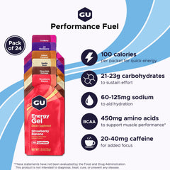 GU Energy varios sobres extendidos para visualizar sabores y diseño práctico