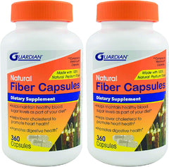 guardian frasco frontal con 720 cápsulas de psyllium para aporte de fibra