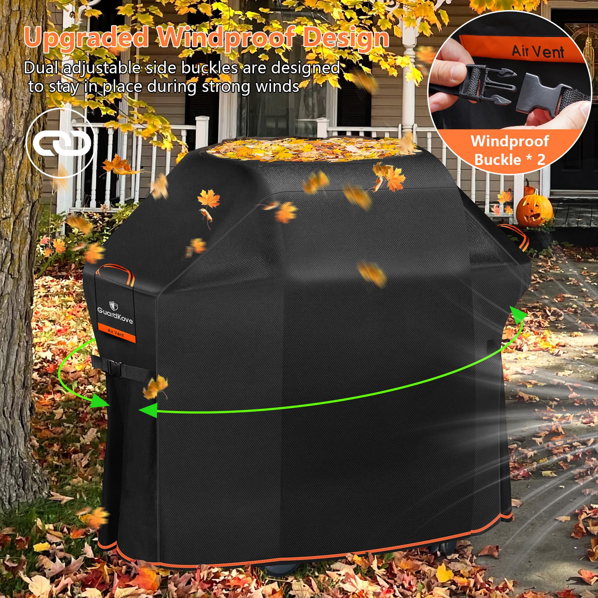 GuardKove respiradero lateral que mejora circulación y reduce humedad interna