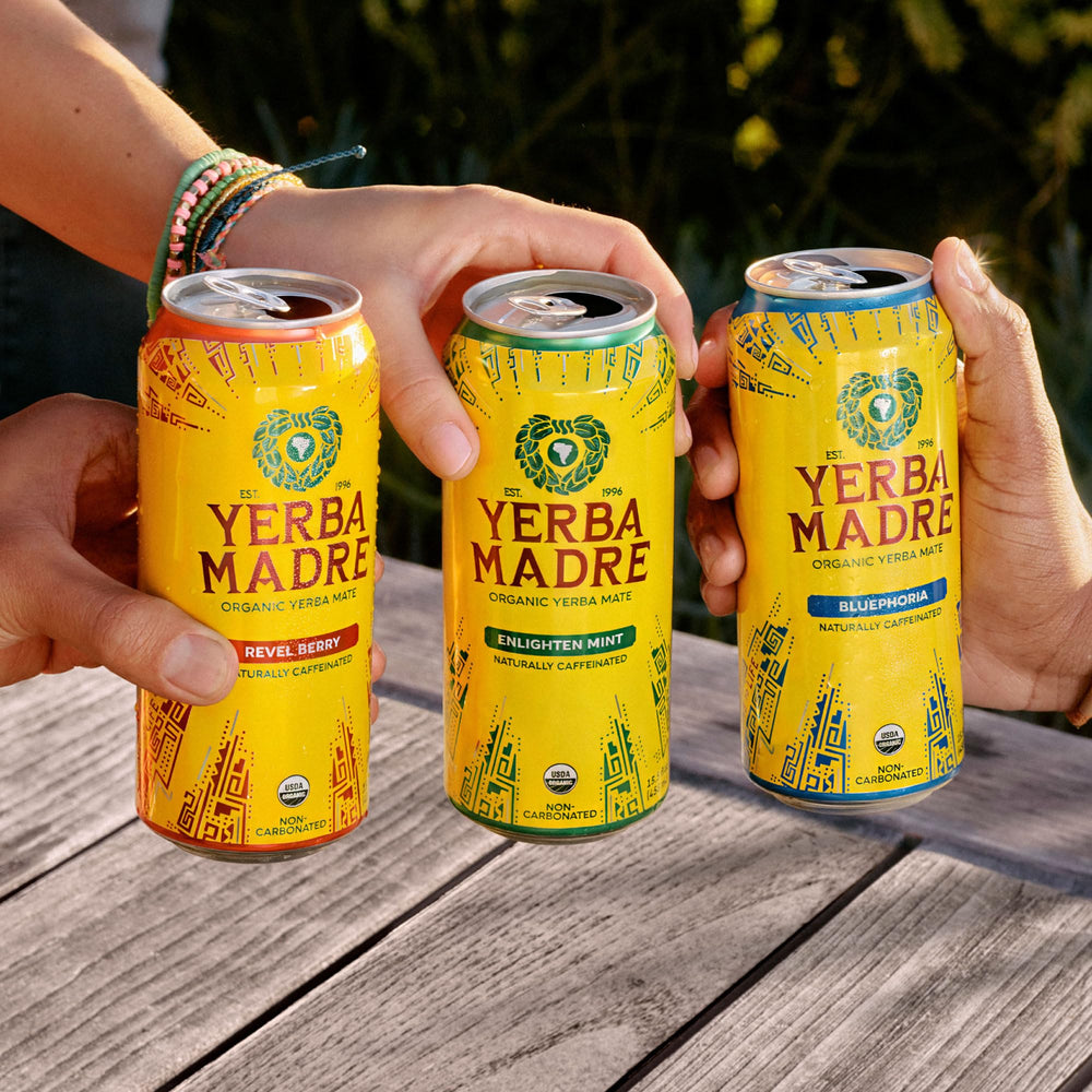 Guayaki bebida en escena de entrenamiento, energía sostenida para ejercicio