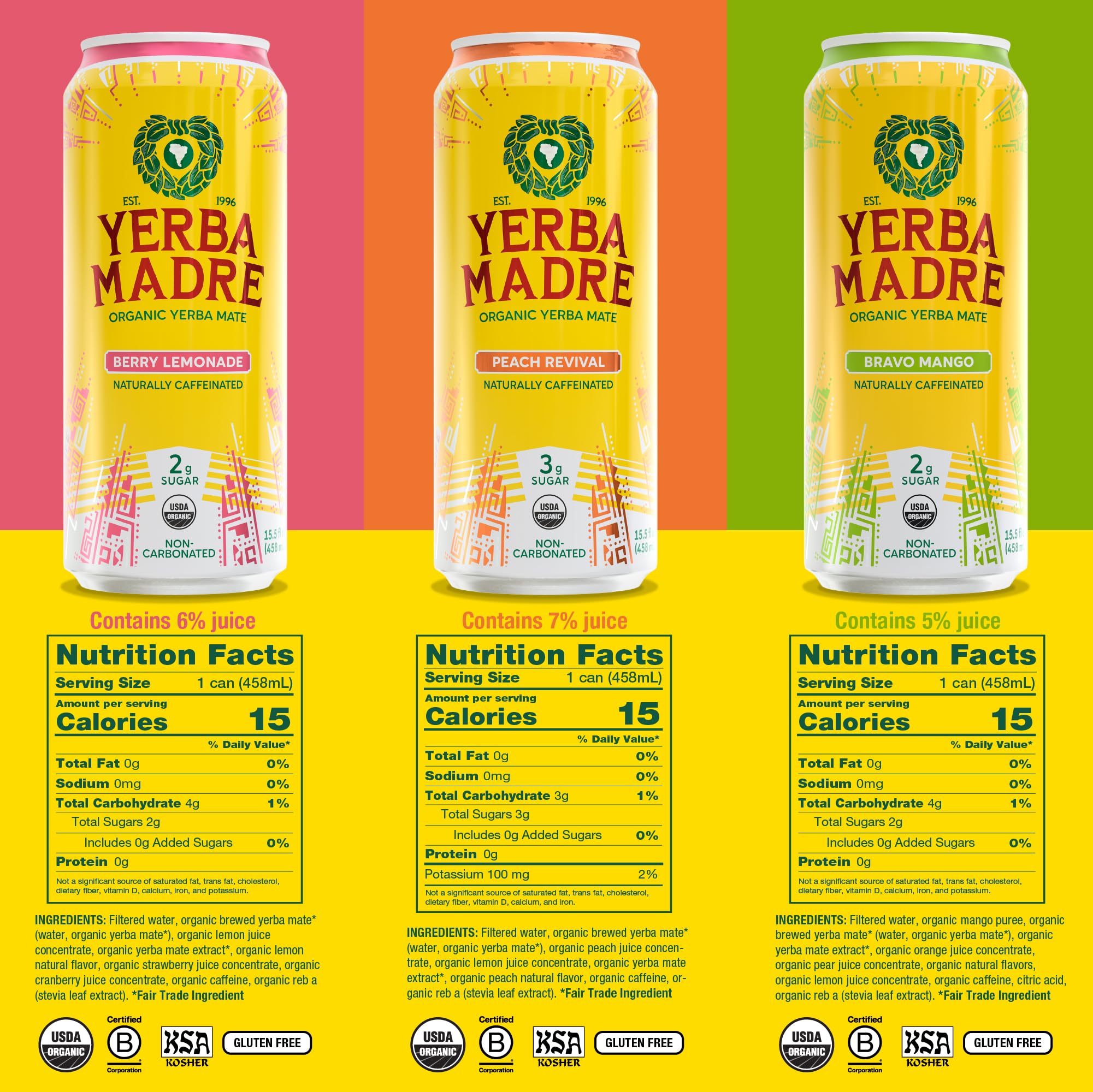 Guayaki Yerba Madre detalle de lata resaltando textura y diseño fácil de sostener