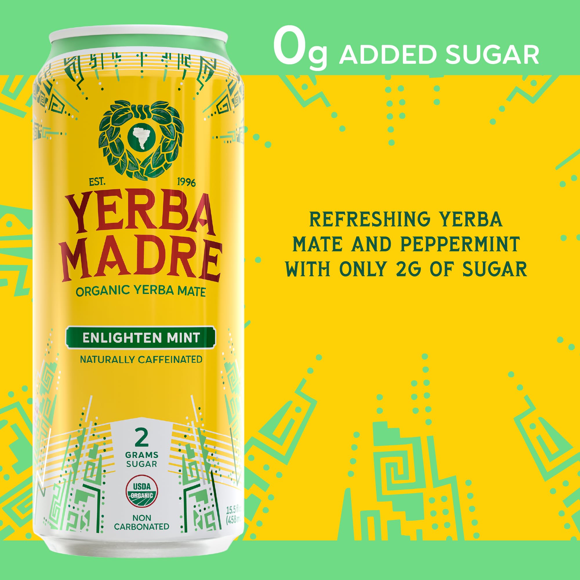 Guayaki lata abierta con bebida visible, beneficio listo para consumir