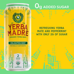 Guayaki lata abierta con bebida visible, beneficio listo para consumir