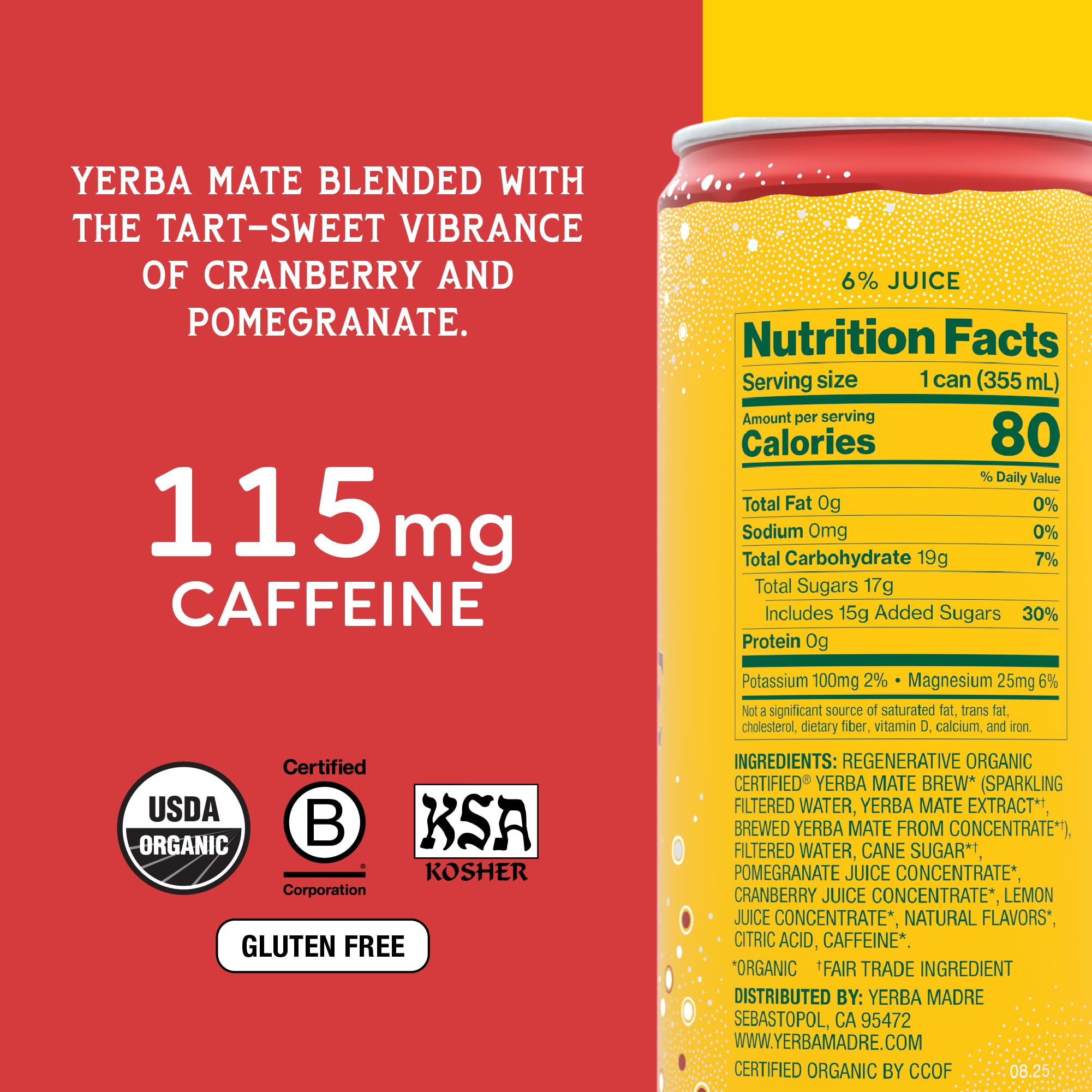 Guayaki Yerba Madre lata en mano demostrando portabilidad y energía vegetal