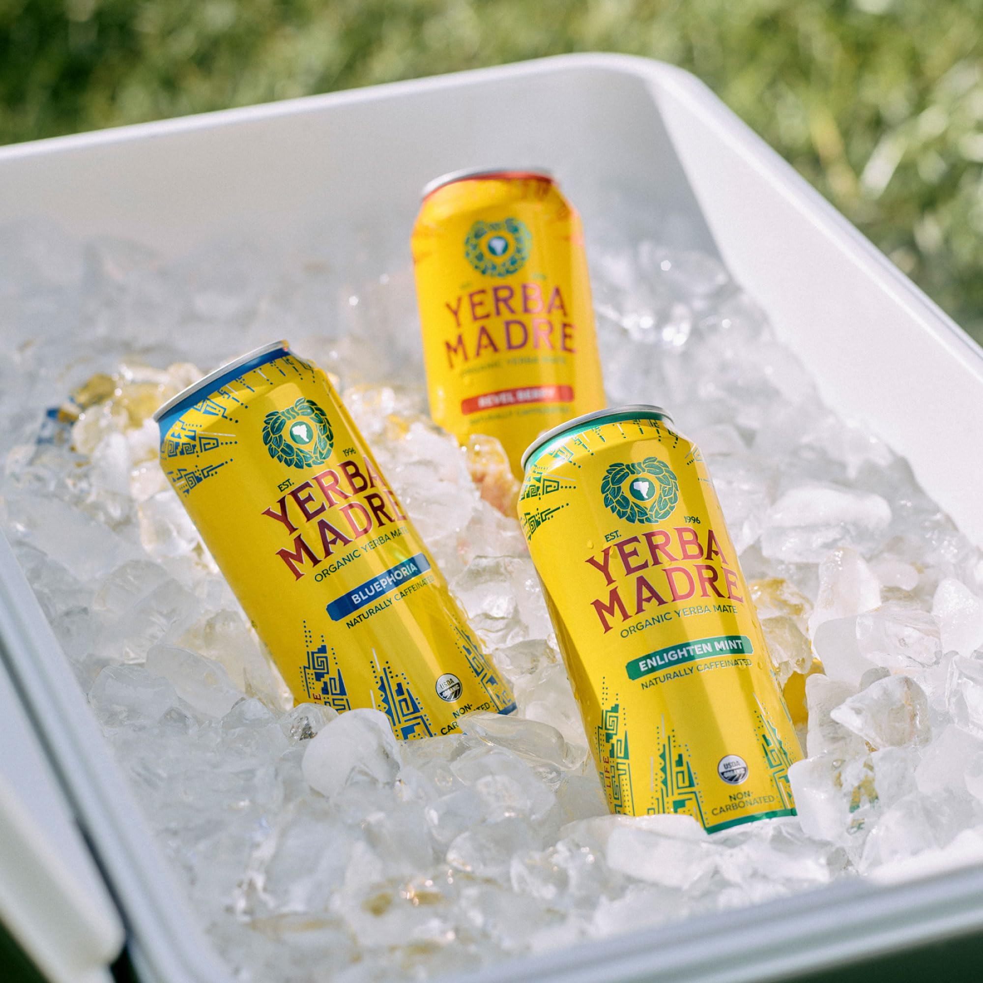 Guayaki primer plano de espuma y color resaltando textura y sabor