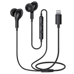 Guguearth front packaging showing earbuds and Lightning connector for easy setup