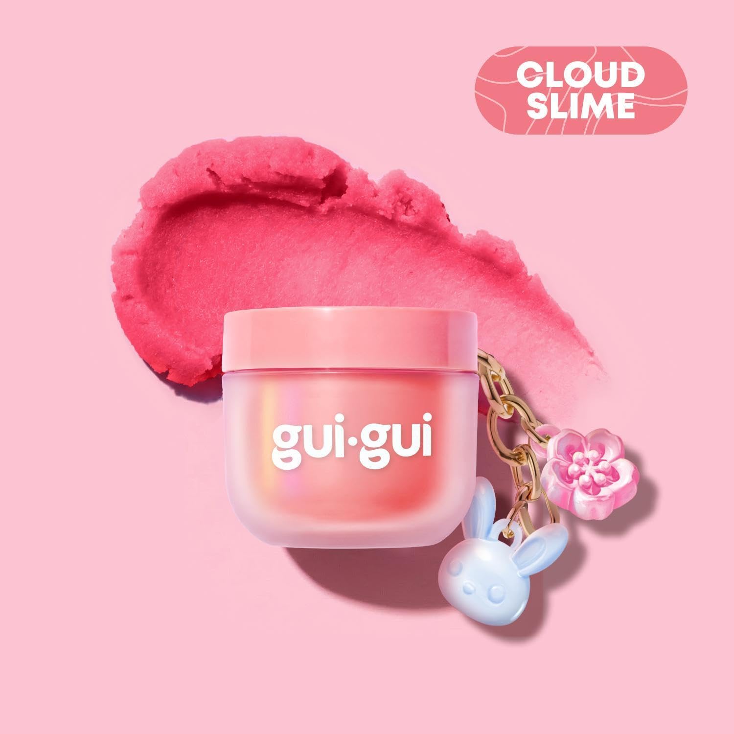Gui Gui charm y clip sujetos a una mochila para llevar el slime