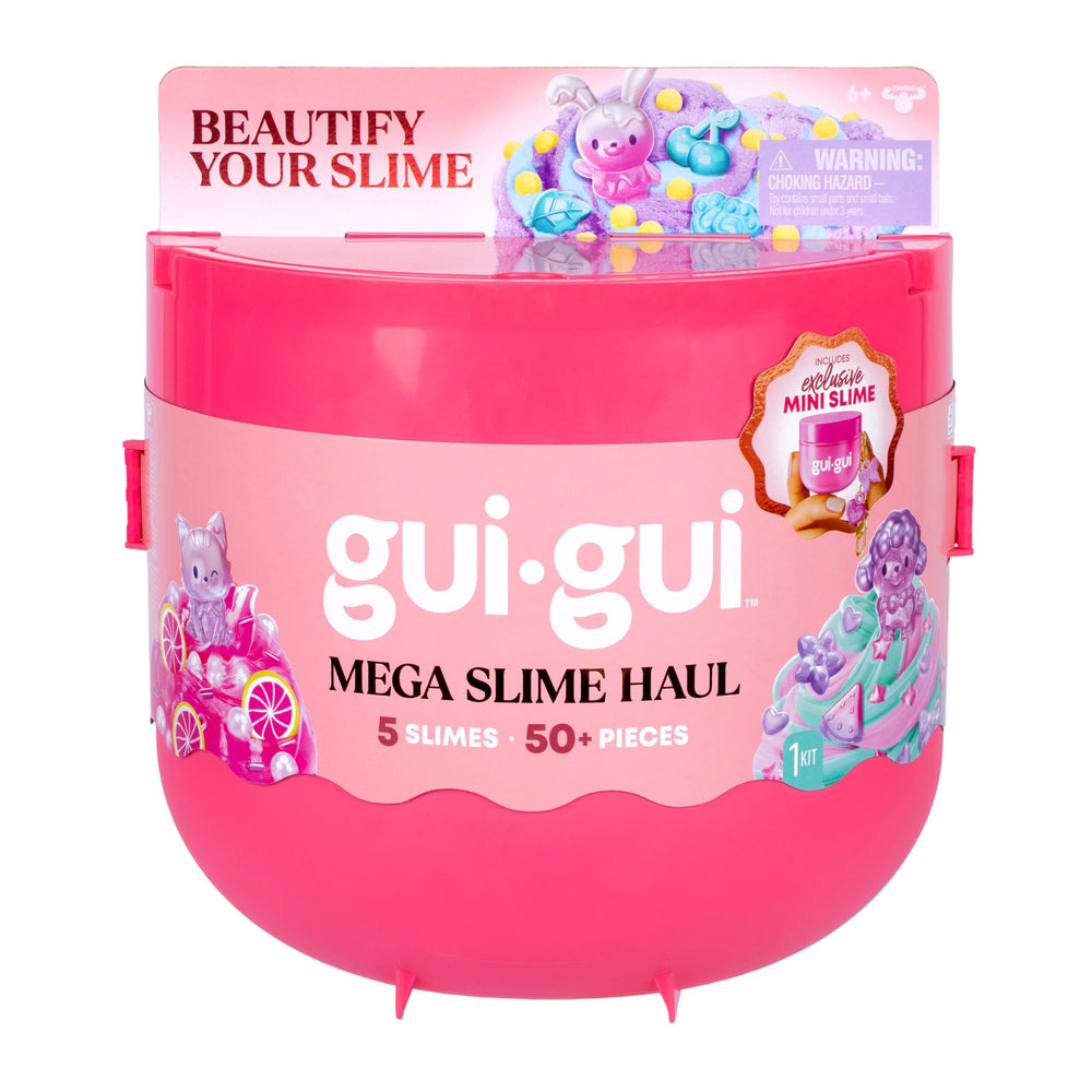 Gui Gui vista frontal del set Mega Slime Haul con cajas y componentes para juego