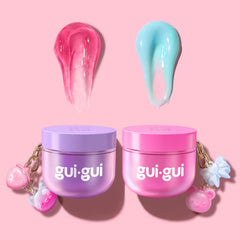 Gui Gui primer plano de texturas para identificar Gloss, Butter, Cloud y Clear
