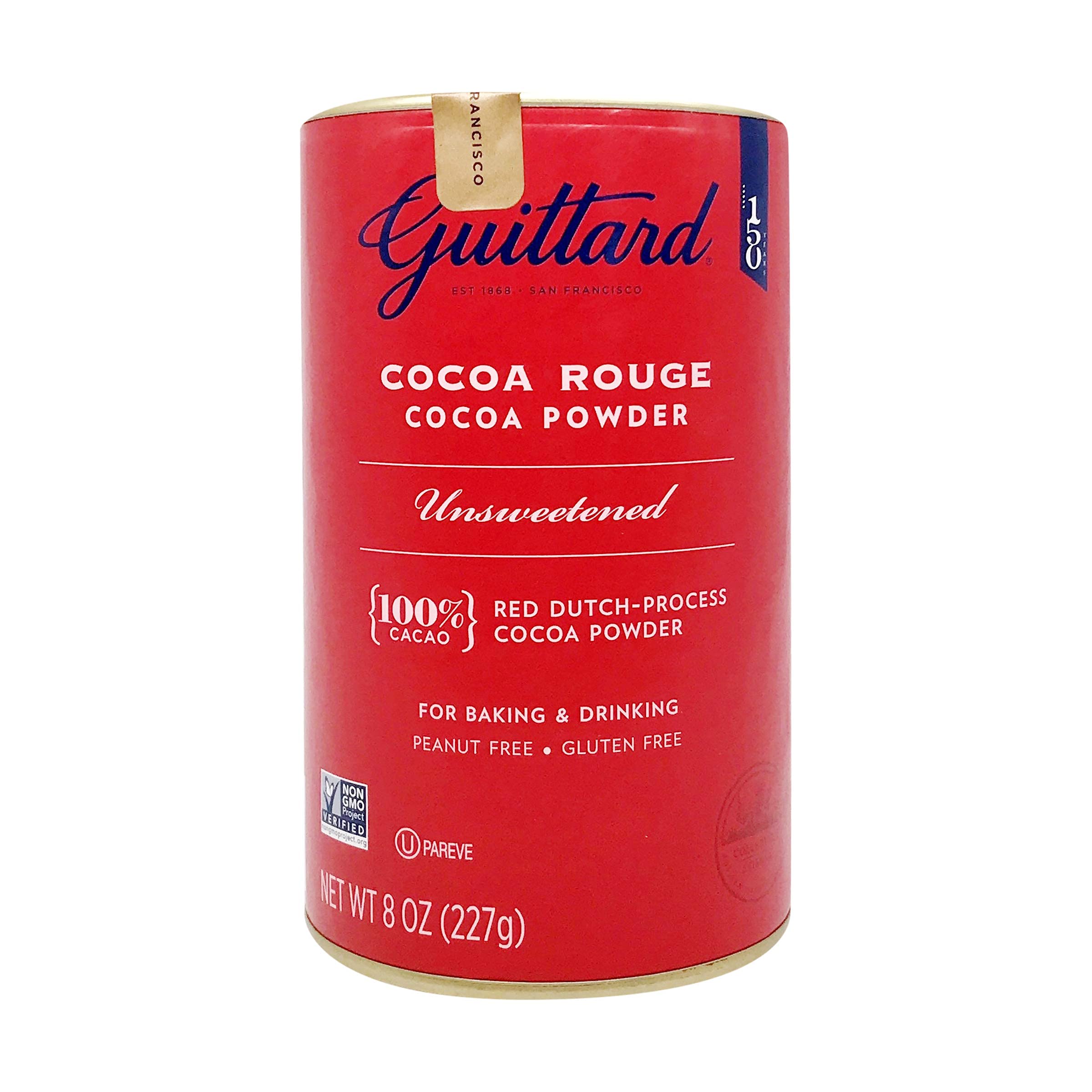 Guittard envase frontal claro que muestra el cacao y facilita identificación y uso