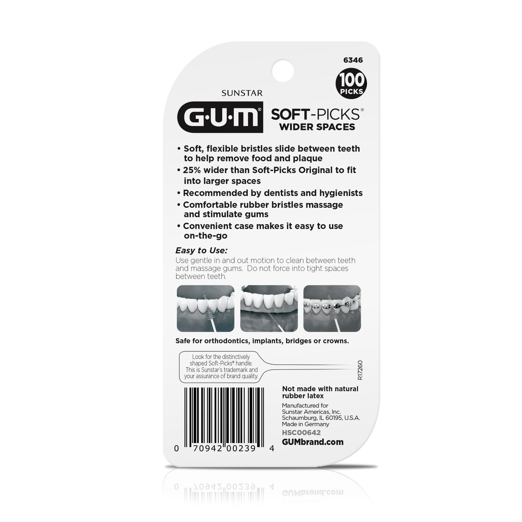 GUM textura y material de las cerdas resaltando seguridad para encías