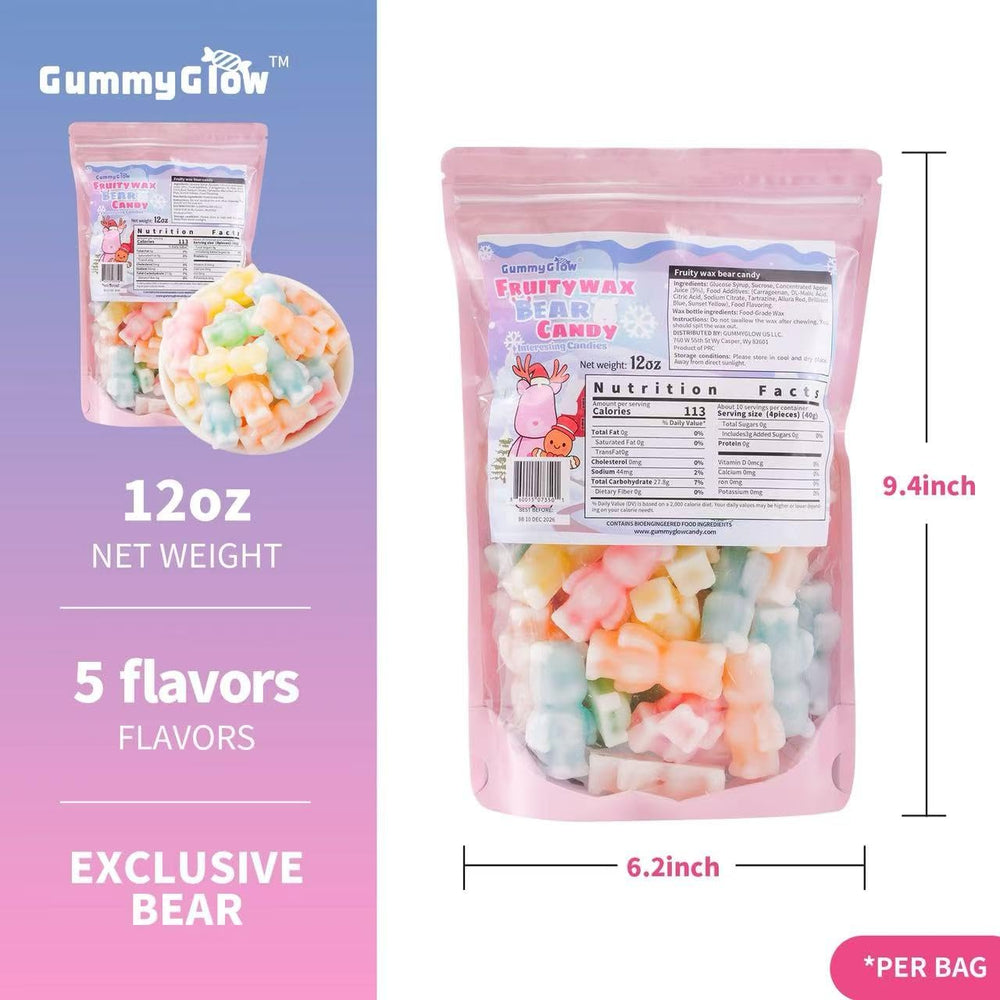 Gummy Glow cuenco con variedad de ositos ideal para compartir en reuniones