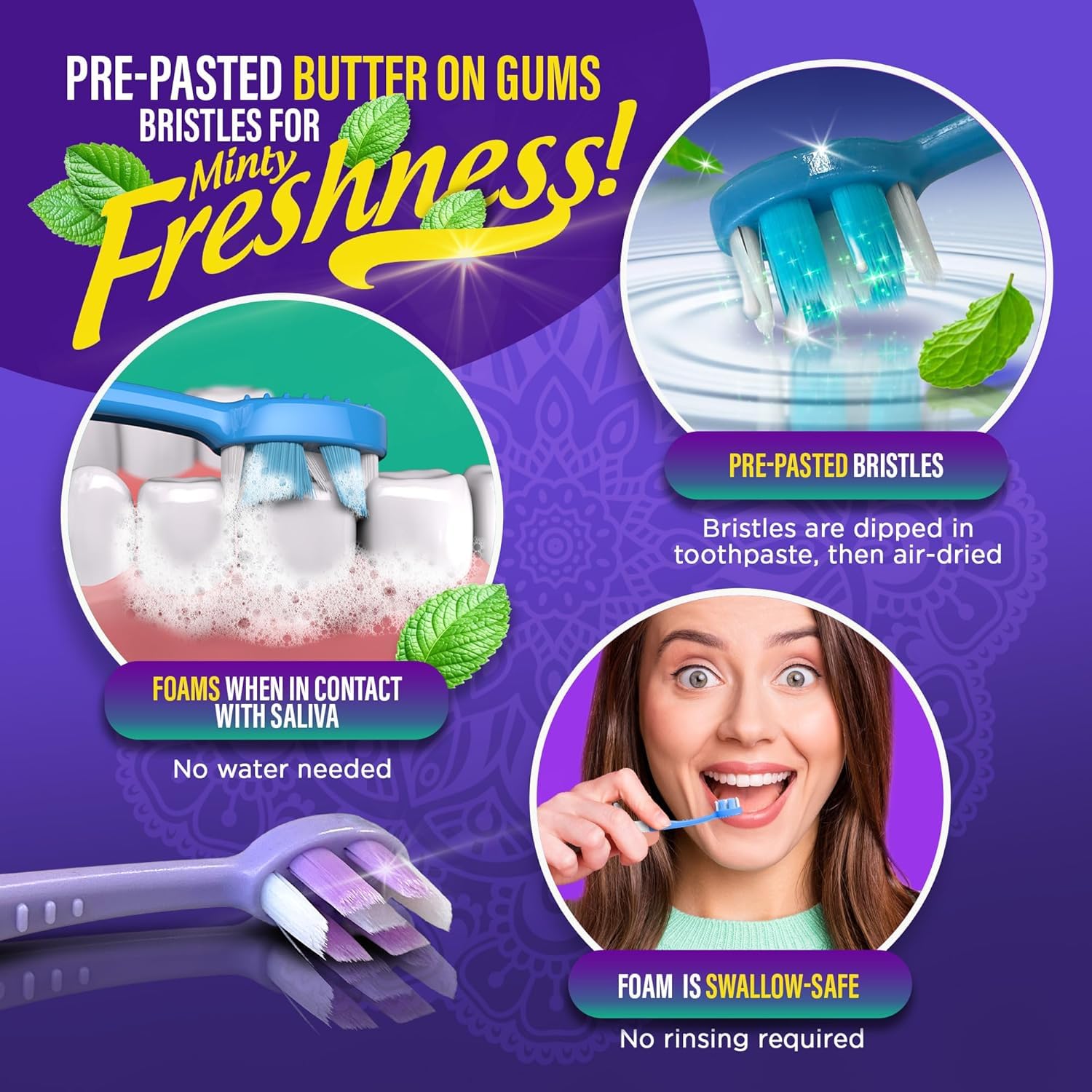 GuruNanda hilo dental integrado, acceso rápido entre dientes