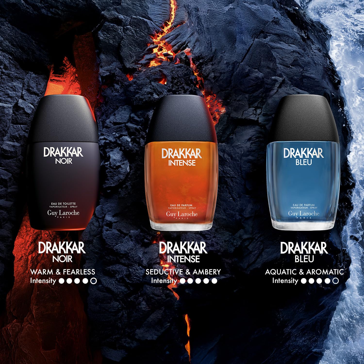 Guy Laroche Drakkar Noir caja de regalo lista para obsequio sofisticado