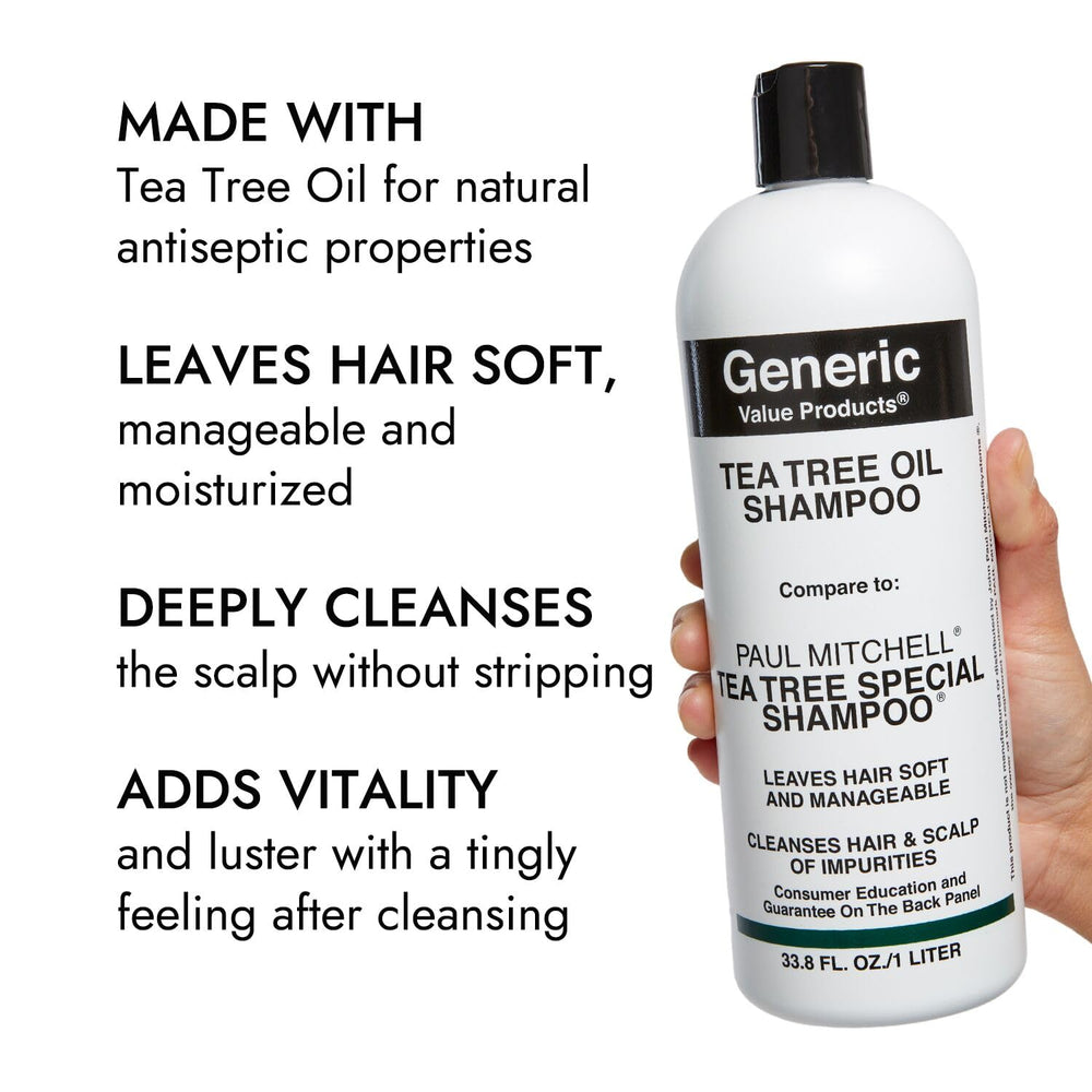Generic Value Products aplicación del champú en ducha demostrando fácil enjuague y sensación refrescante