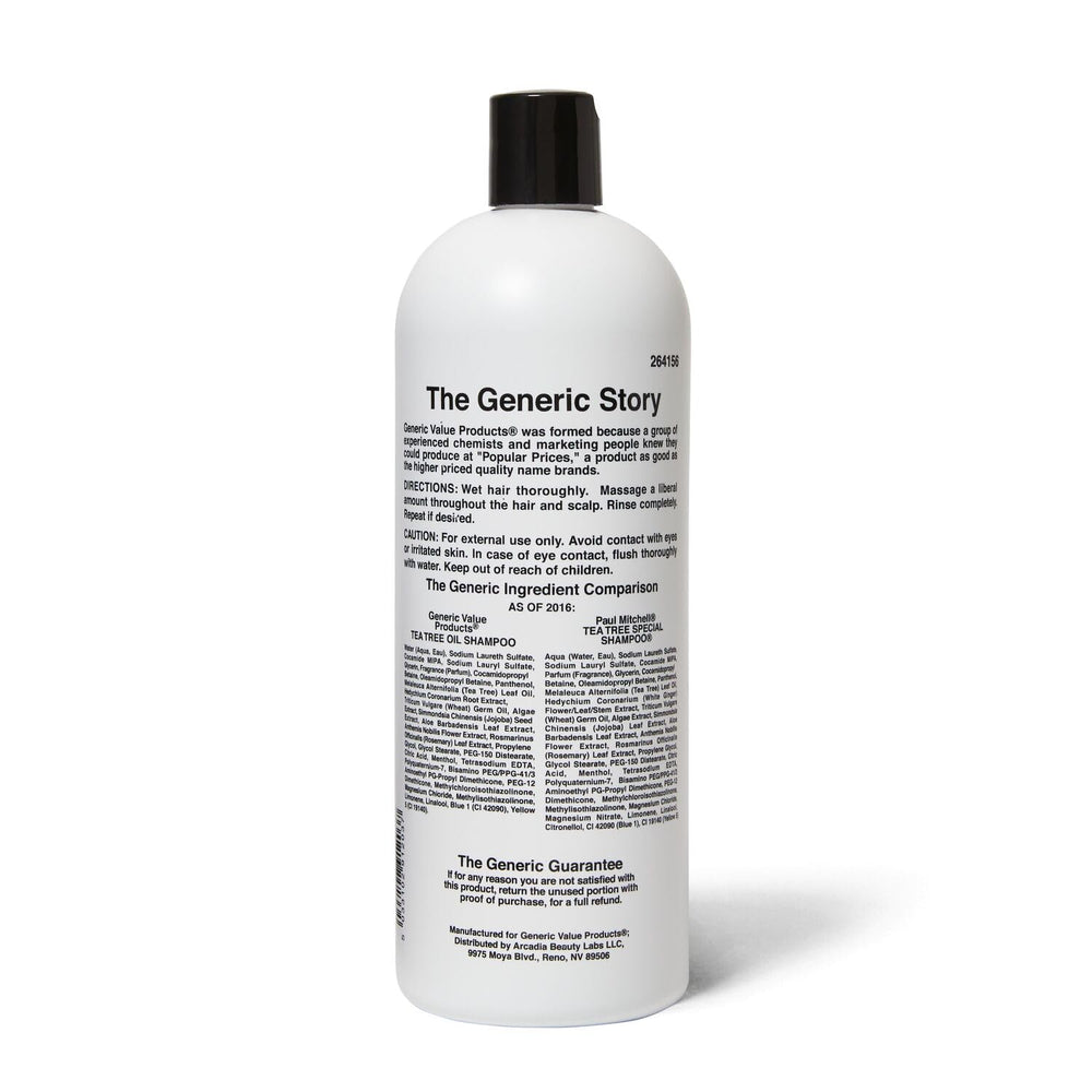 Generic Value Products espuma cremosa de champú con aceite de árbol de té que limpia y suaviza el cabello