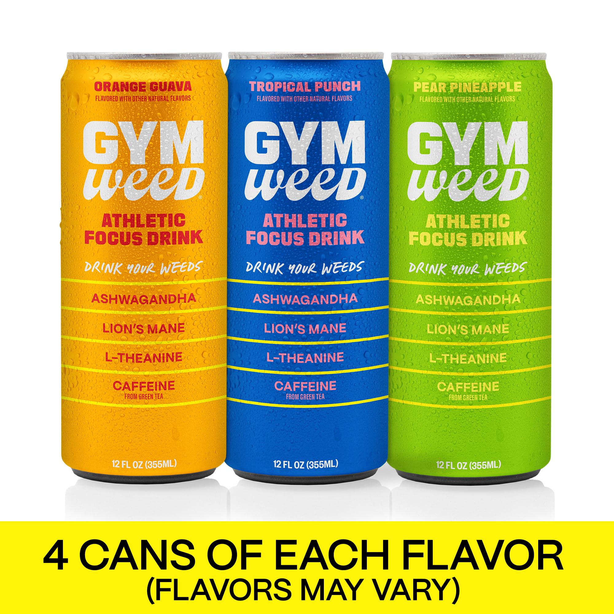 GYM SODA variedad de cuatro sabores ideal para probar y compartir