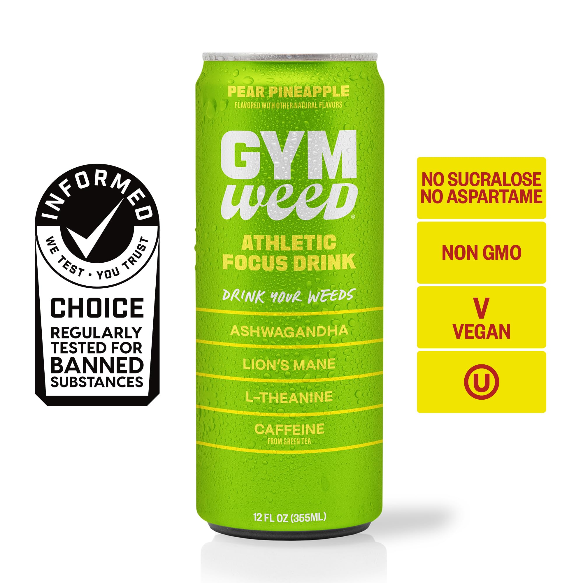 GYM SODA lata abierta con líquido frío lista para consumo energizante