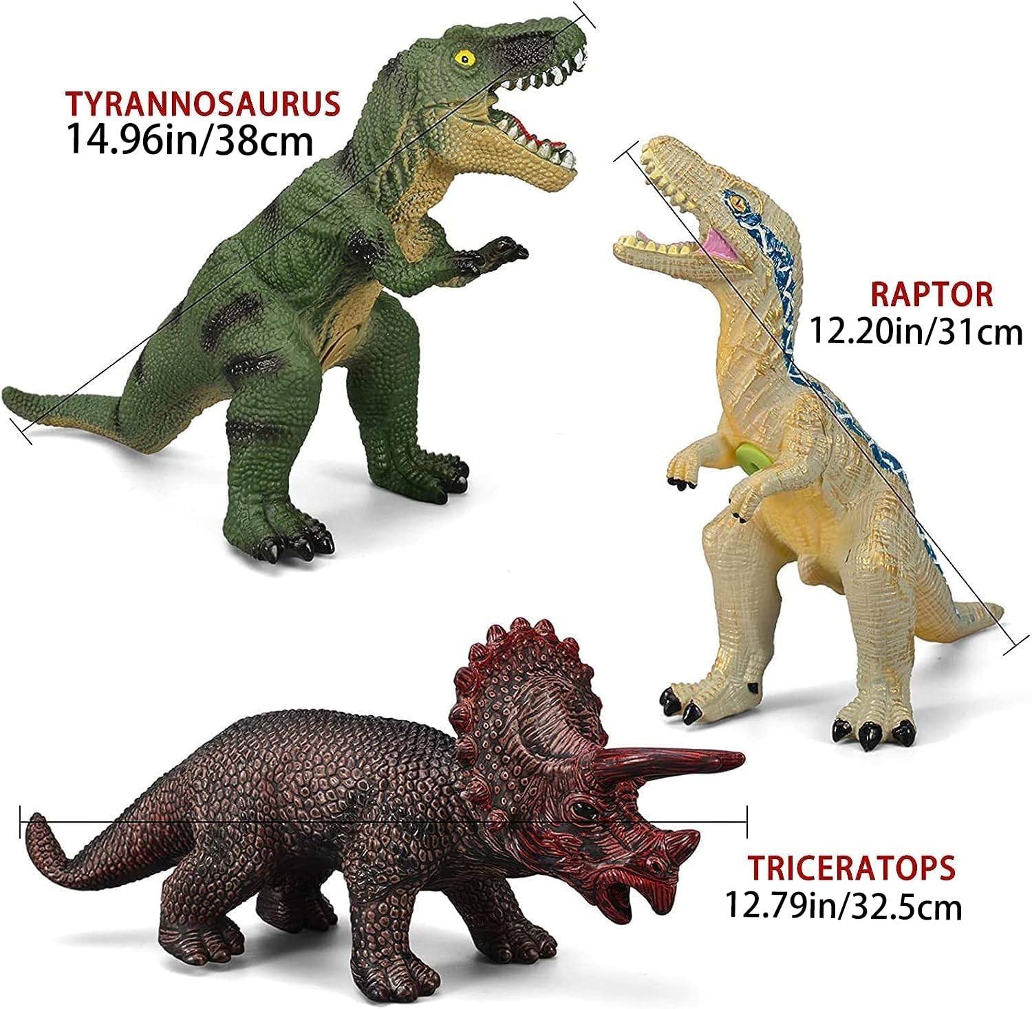 Gzsbaby Velociraptor azul primer plano con acabado suave y seguro