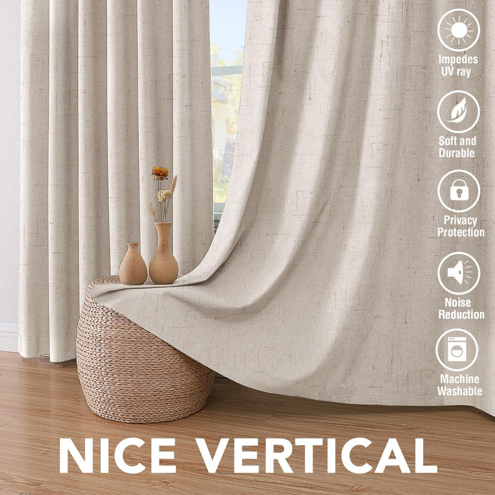H.VERSAILTEX cortinas dobladas listas para lavado fácil