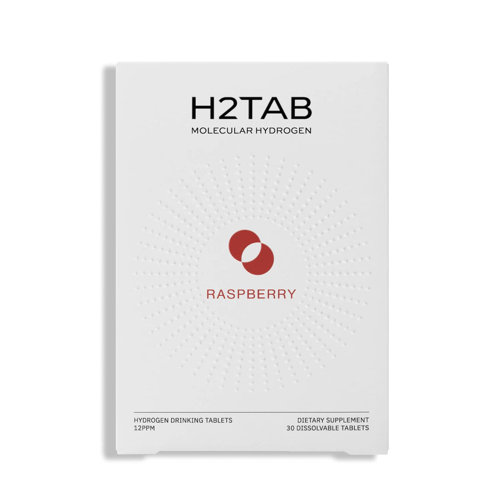 H2Tab envase frontal mostrando 30 tabletas y diseño claro