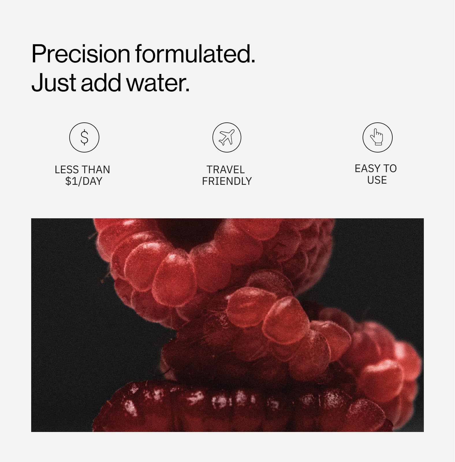 Etiqueta de H2Tab con lista de ingredientes naturales visibles