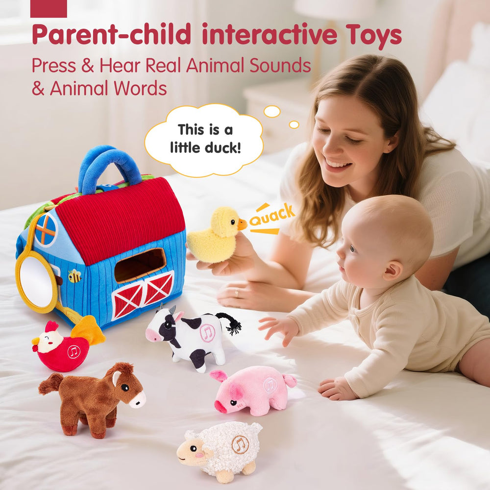 hahaland detalle de solapas con papel crujiente que estimula sentido auditivo y táctil