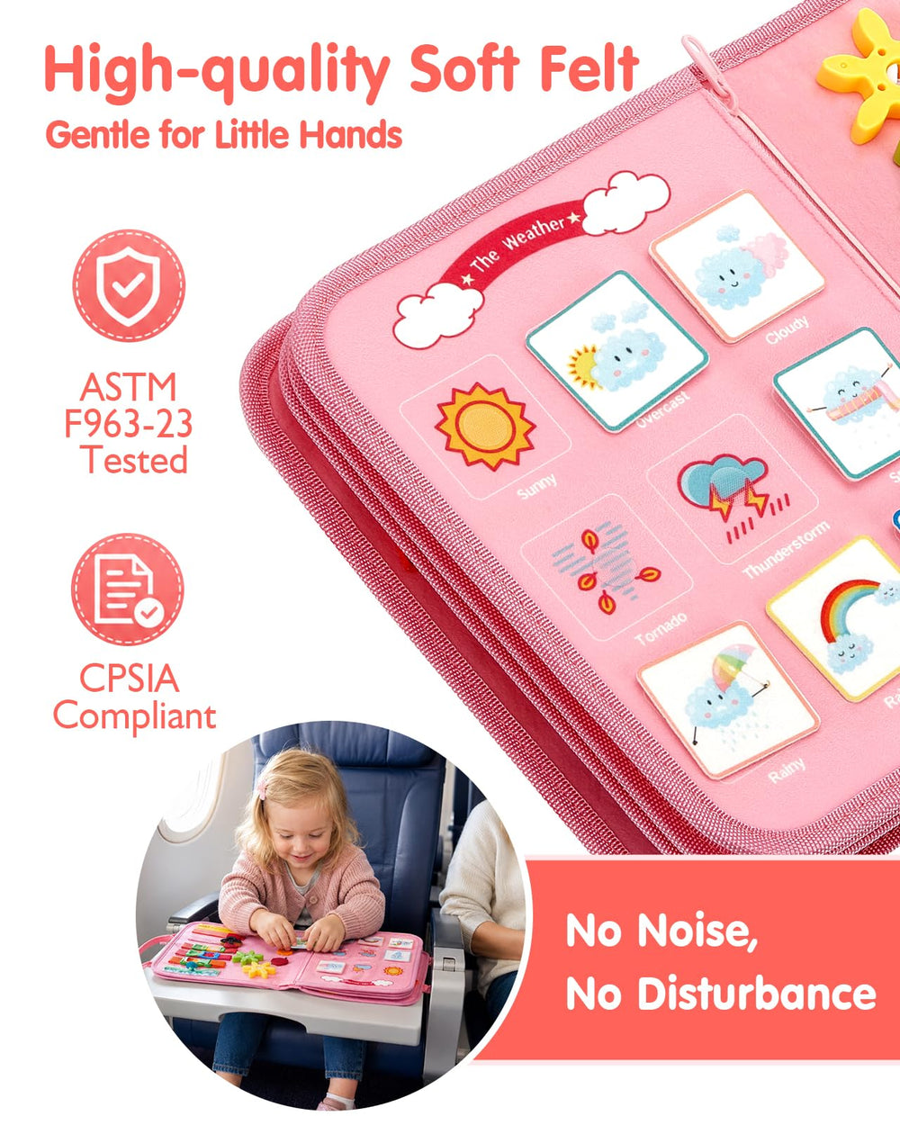 hahaland felt material texture durable soft fabric for toddler hands