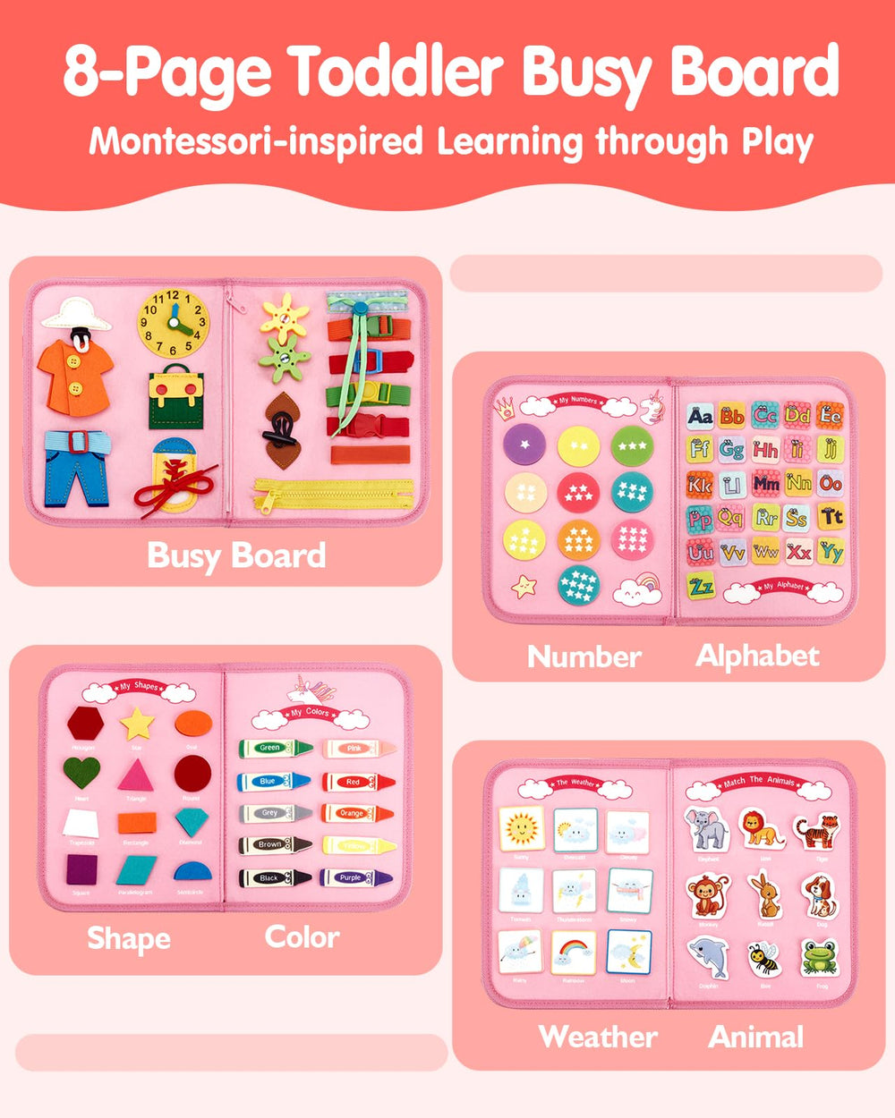 hahaland life skills page closeup demonstrating buckles and buttons practice