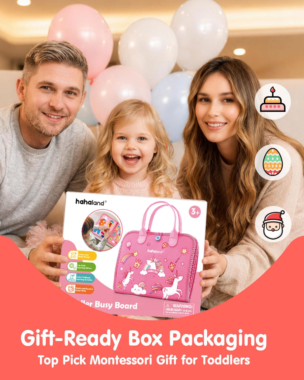hahaland packaging gift box ready-made present for toddler girls