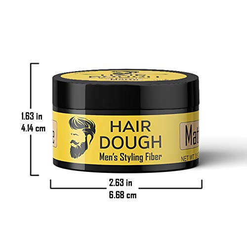 Hair Dough comparación de tamaño junto a moneda para ver proporción real