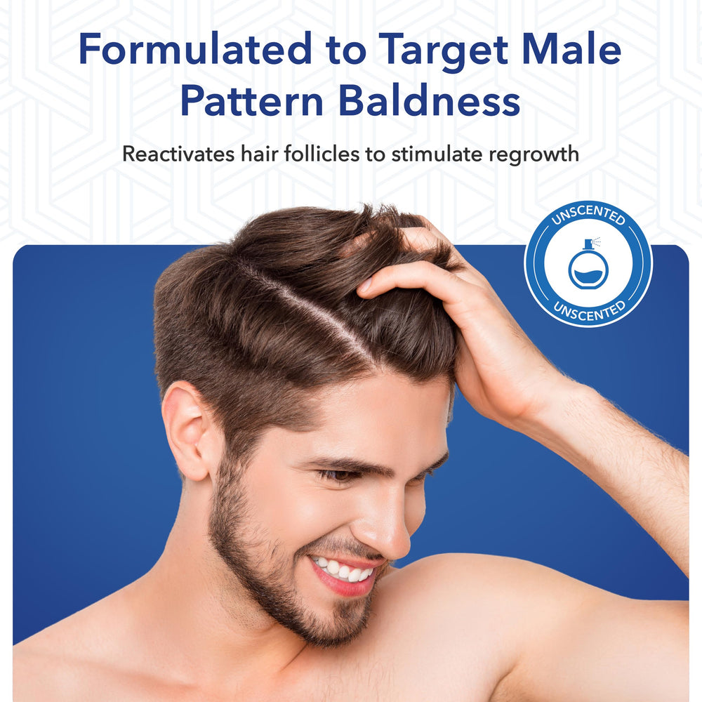 Hair Regen seis frascos juntos listos para un mes de uso constante