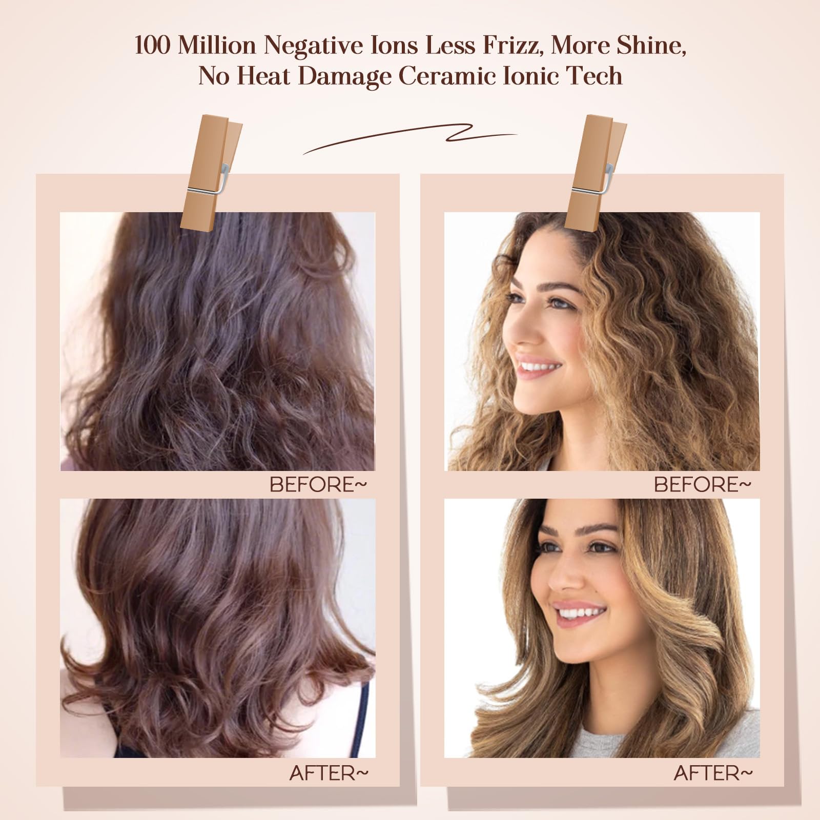 Hair Trends en mano usando en viaje para peinar y secar rápidamente