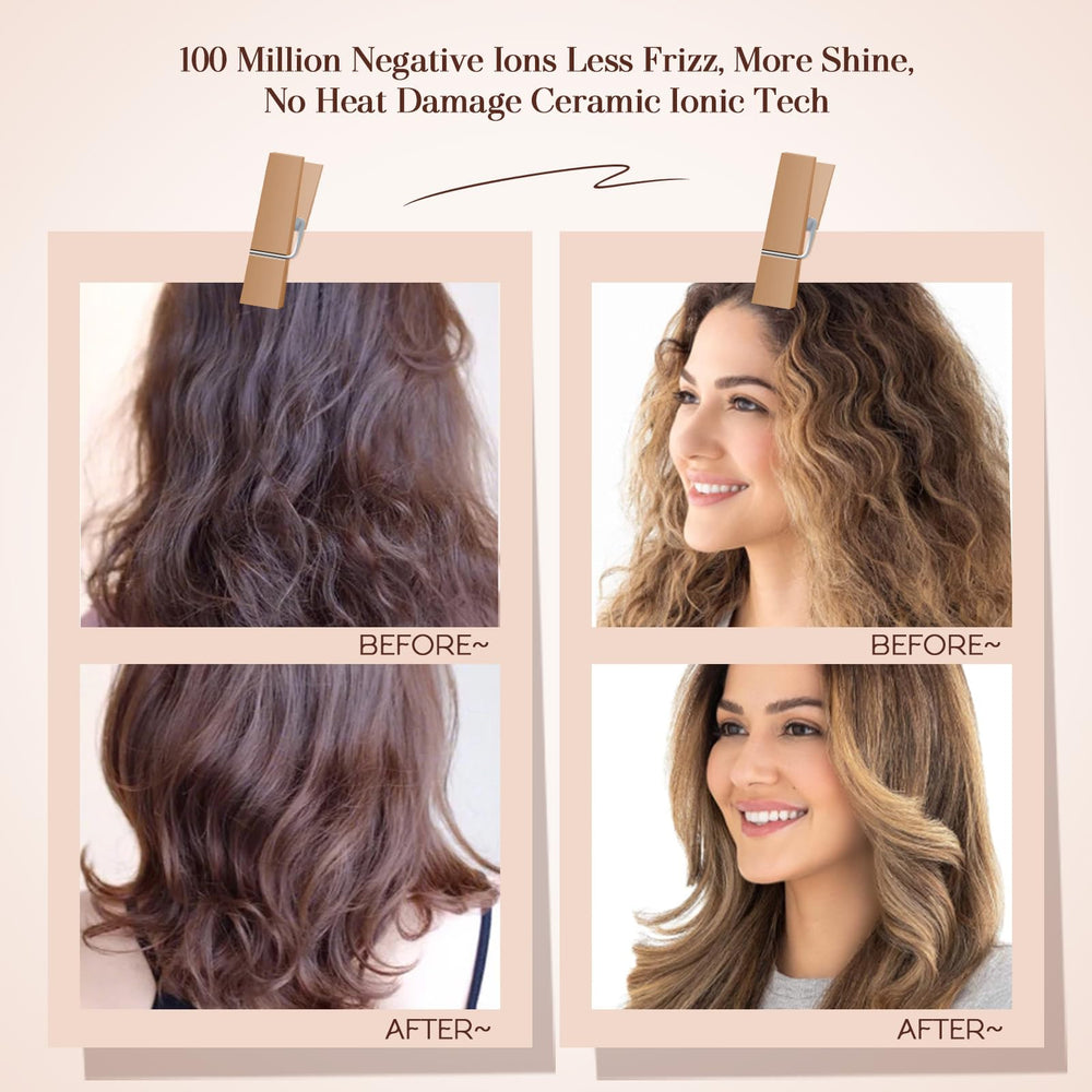 Hair Trends en mano usando en viaje para peinar y secar rápidamente