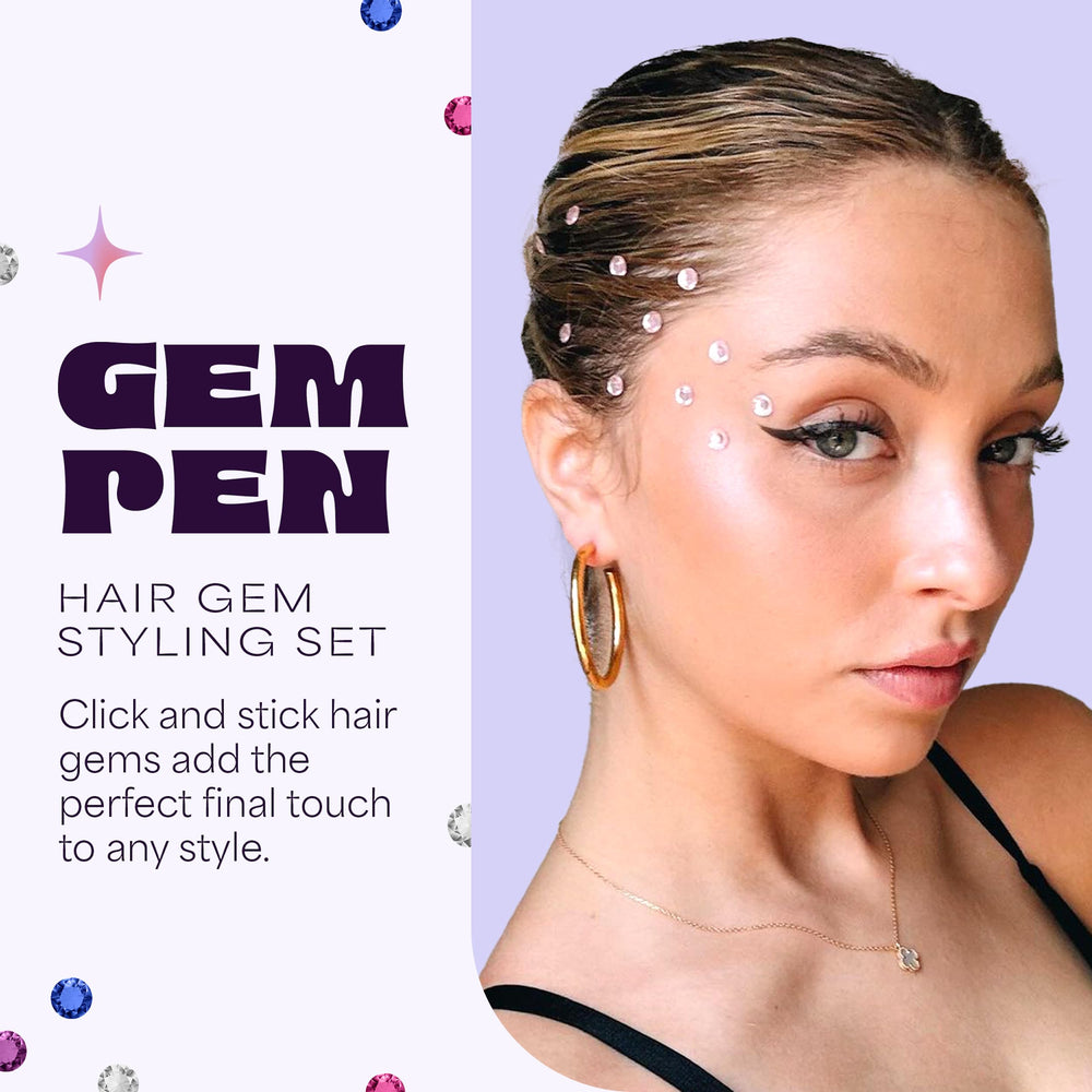 Hally Hair trenza decorada con gemas para estilo festivo