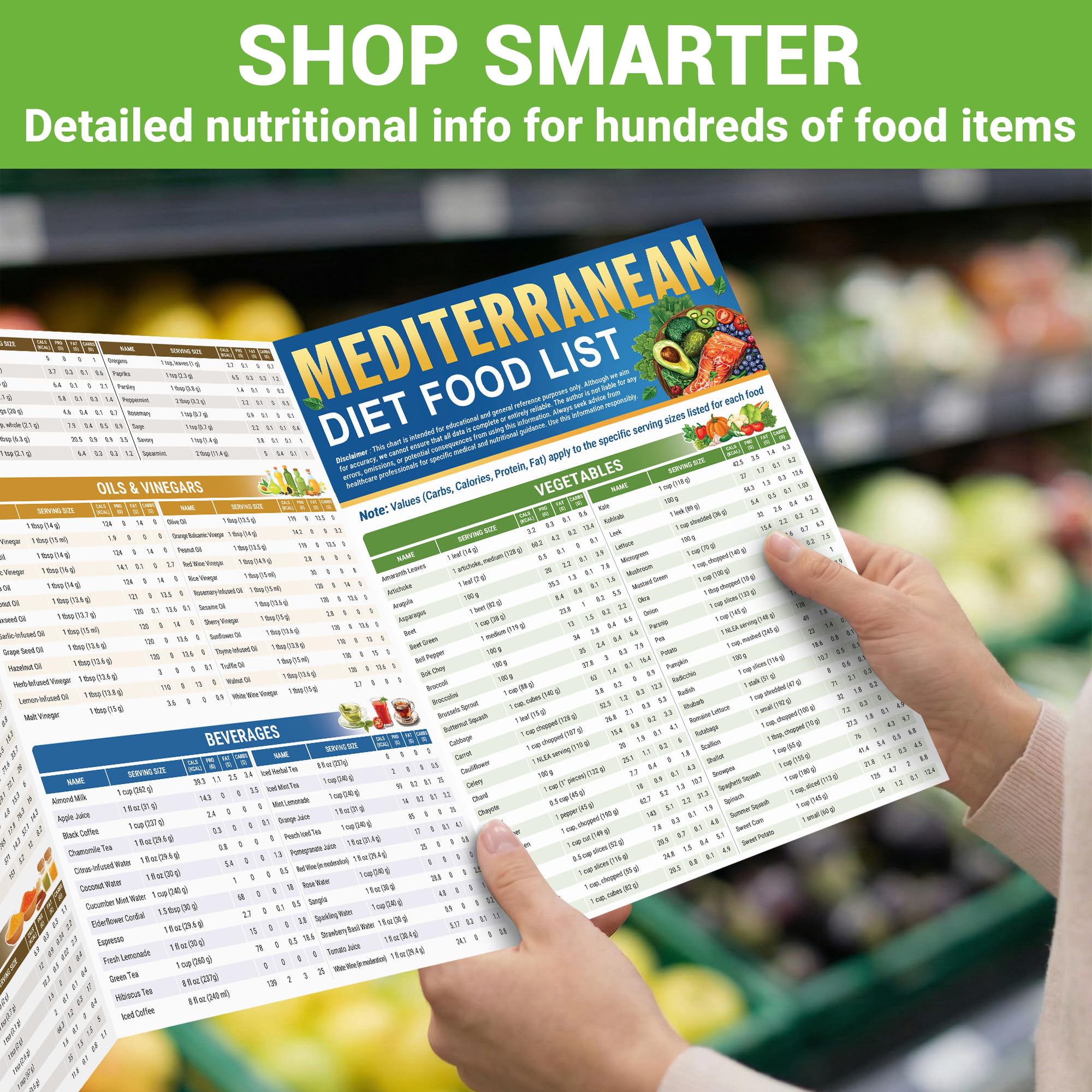 HAMIEW guía plegada en bolso, fácil para comprar ingredientes