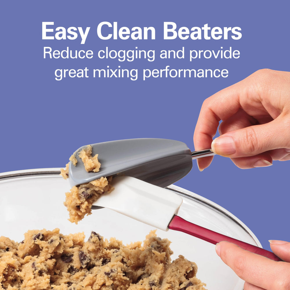 Hamilton Beach detalle de batidor Easy Clean que evita atascos