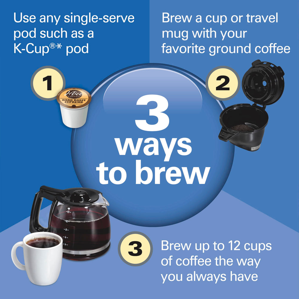 Hamilton Beach FlexBrew detalle de la jarra de vidrio que facilita servir y limpiar