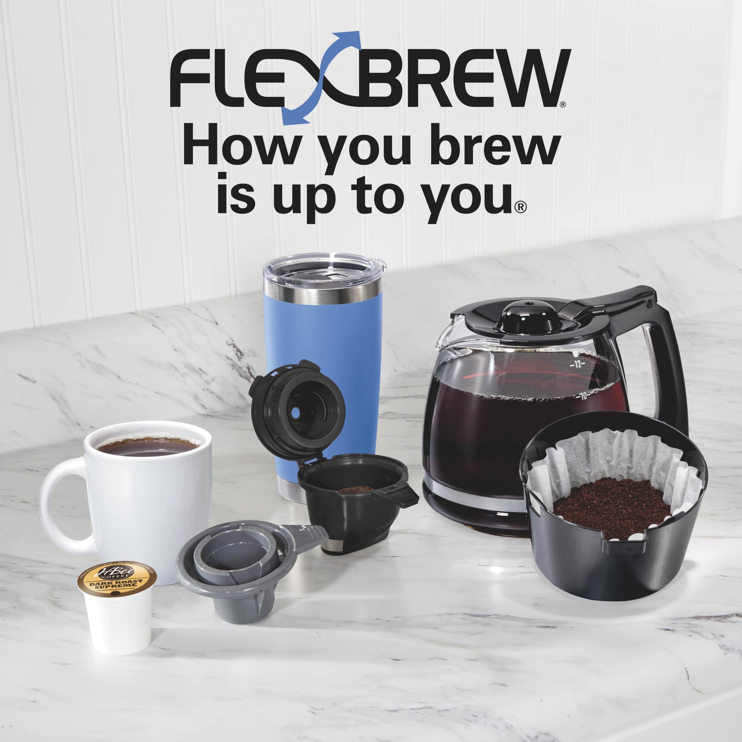 Hamilton Beach FlexBrew jarra apta para lavavajillas que simplifica la limpieza diaria