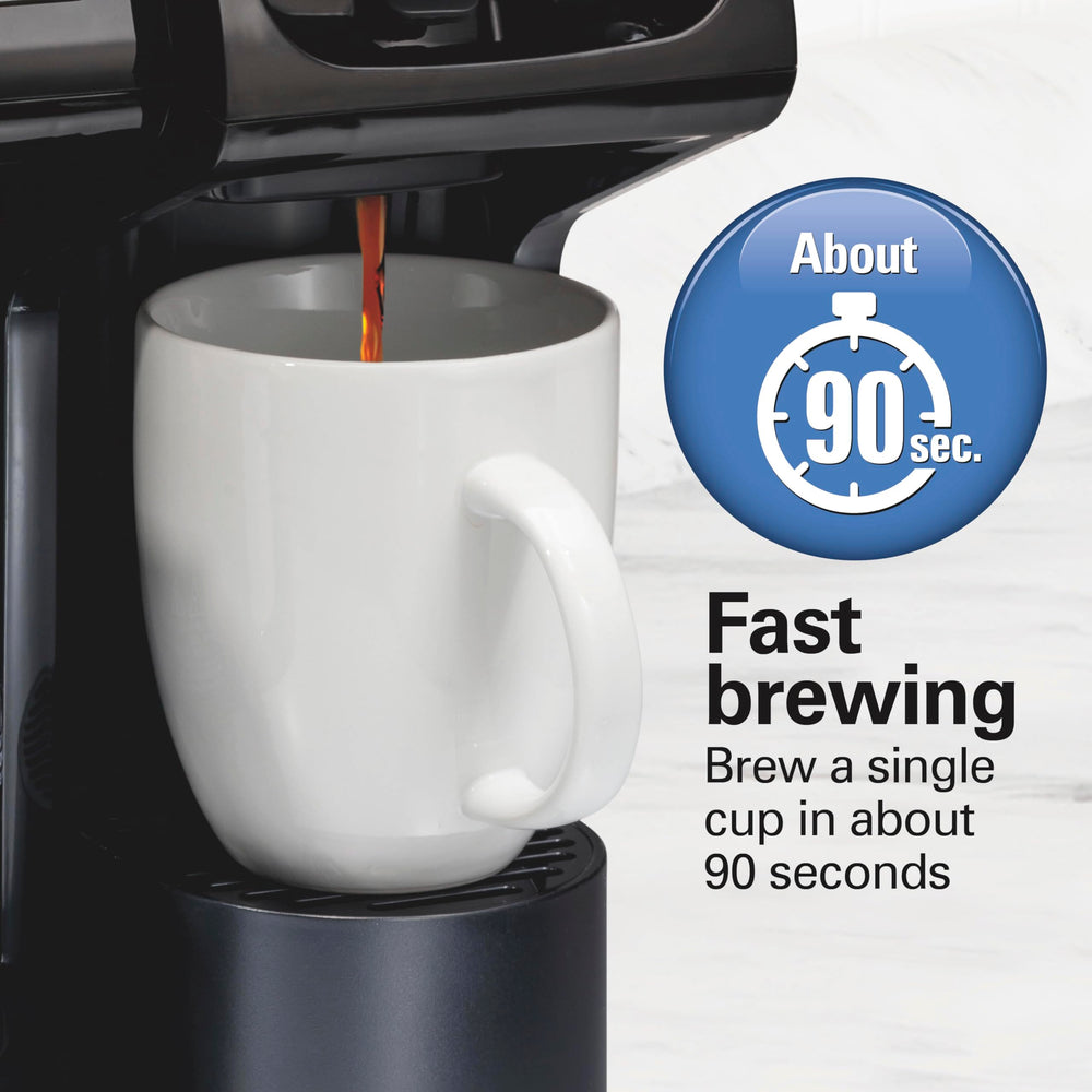 Hamilton Beach FlexBrew reservorio de 56 oz visible para múltiples sesiones sin rellenar