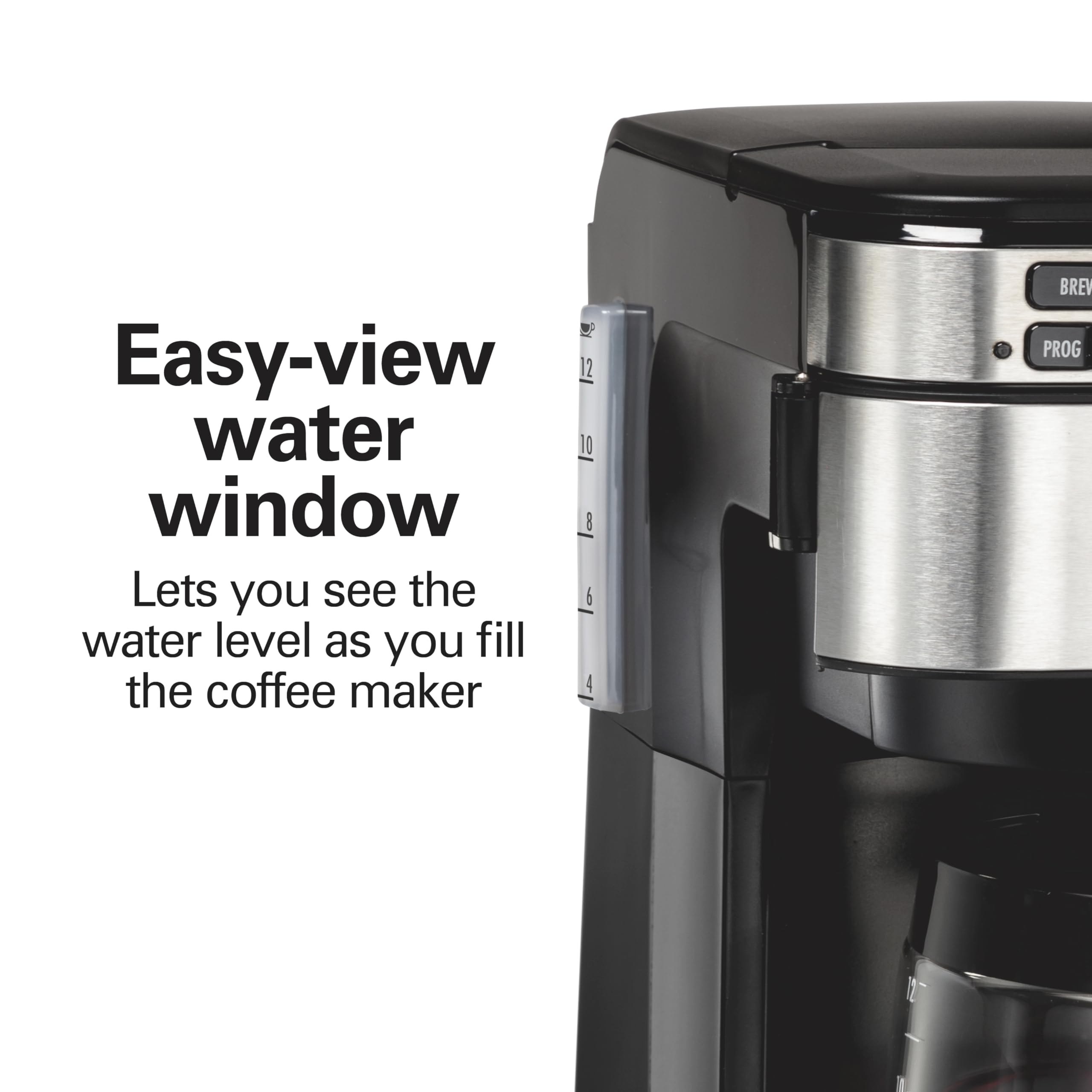 Hamilton Beach primer plano del selector Select-a-Brew para intensidad