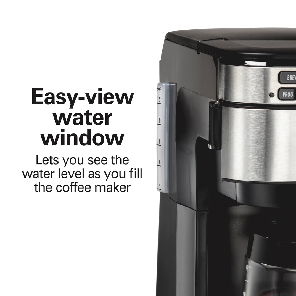 Hamilton Beach primer plano del selector Select-a-Brew para intensidad
