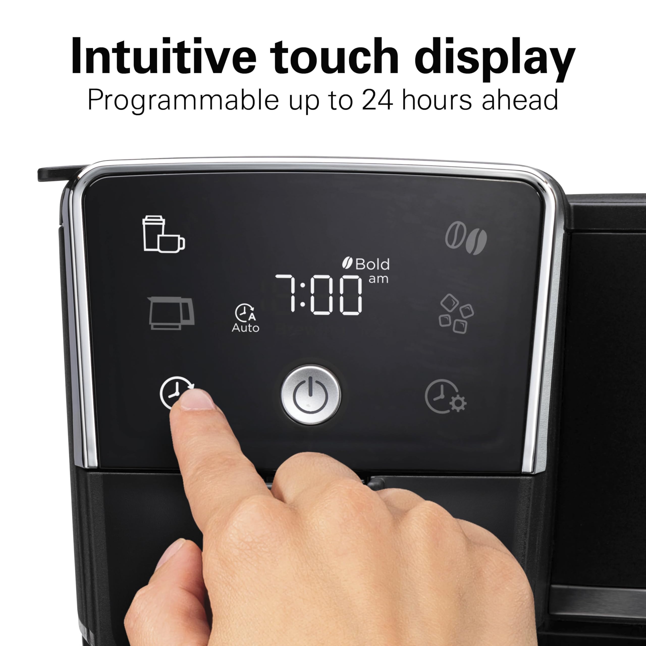 Hamilton Beach pantalla táctil programable para preparar café a cita