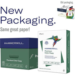 Hammermill comparación de grosor ilustrando el tacto premium 28 lb
