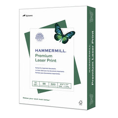 Hammermill frente de empaque mostrando resma de 500 hojas y beneficio de calidad profesional