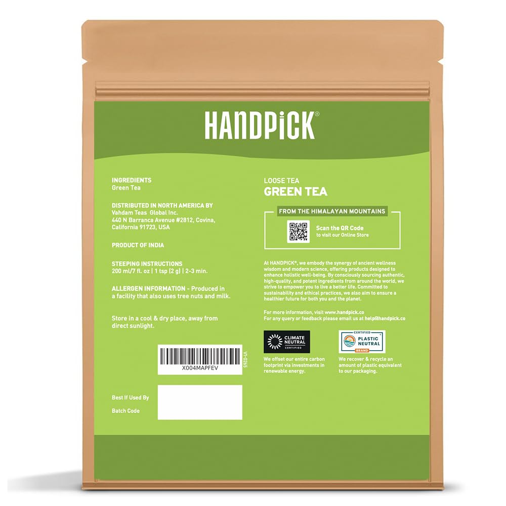 HANDPICK escena de estilo de vida con té listo para disfrutar