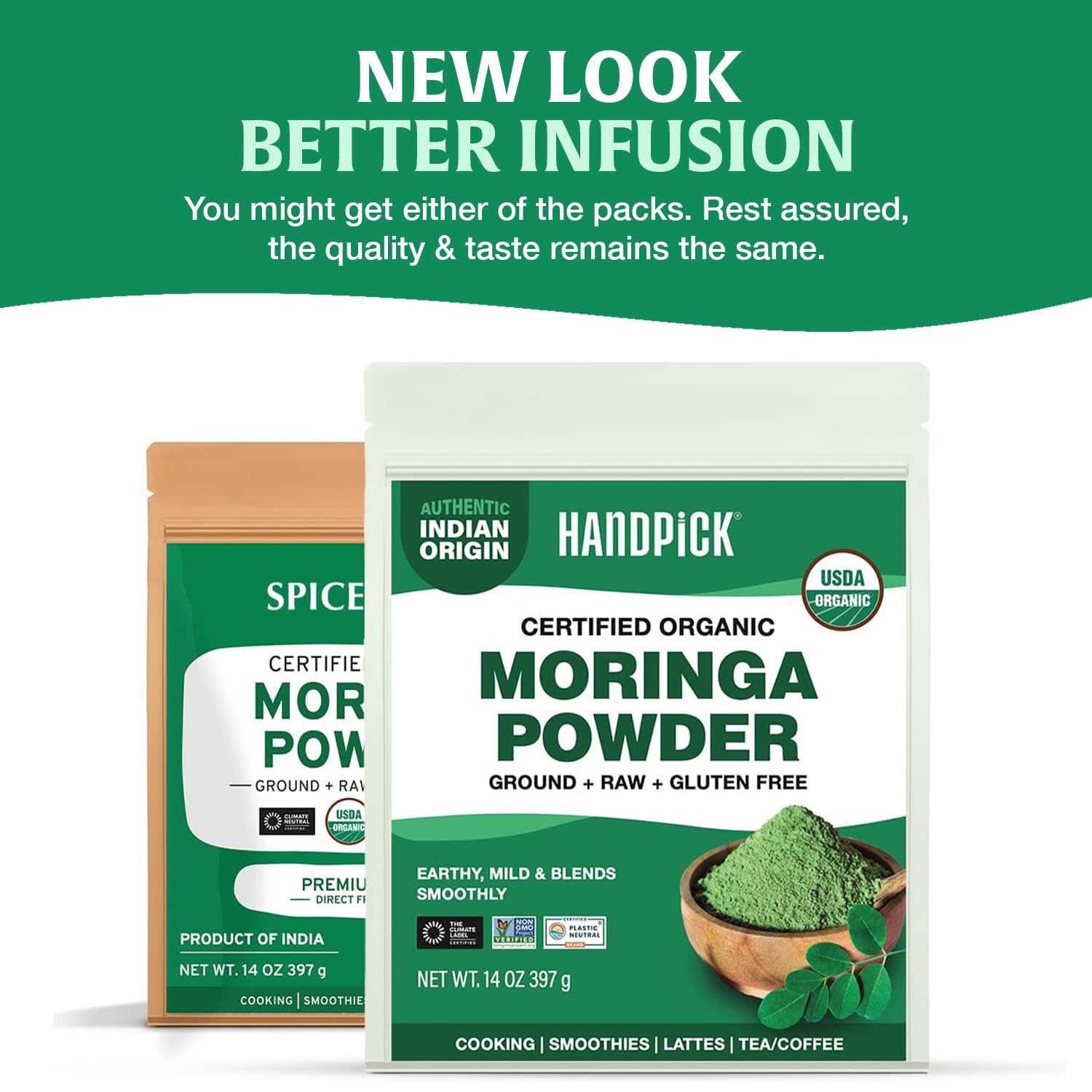 HANDPICK desayuno con moringa aporta variedad y color