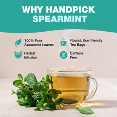 HANDPICK infusión en taza, color claro que destaca aroma refrescante